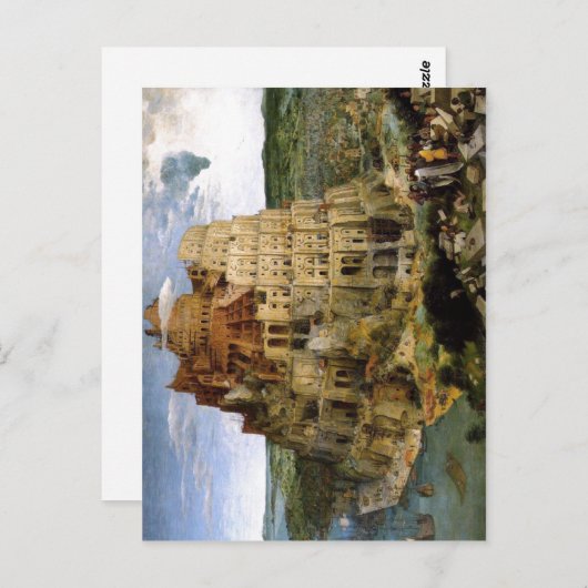 Bruegel d..., Pieter Turmbau zu Babel Tower of Ba. Briefkaart (Voorkant / Achterkant)