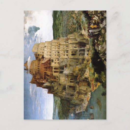 Bruegel d..., Pieter Turmbau zu Babel Tower of Ba. Briefkaart (Voorkant)