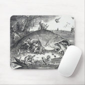 Bruegel, "De grote vis eet de kleine vis. " Muismat (Met muis)