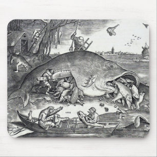 Bruegel, "De grote vis eet de kleine vis. " Muismat