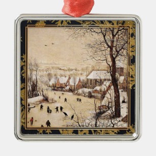 Bruegel de Oude - Winterlandschap Metalen Ornament