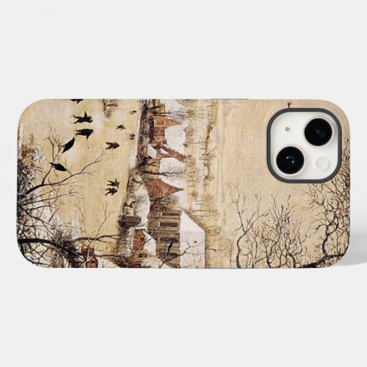 Bruegel het Elder - Winterlandschap, Case-Mate iPhone Case (Achterkant (horizontaal))