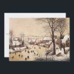 Bruegel het Ouderland - winterlandschap Kaart<br><div class="desc">Pieter Bruegel the Elder Fine art schilderij,  Winter Landscape with Skaters and Bird Trap,  1565</div>