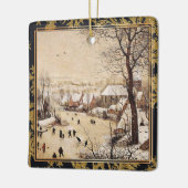 Bruegel het Ouderland - winterlandschap Keramisch Ornament (Links)