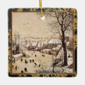 Bruegel het Ouderland - winterlandschap Keramisch Ornament (Voorkant)