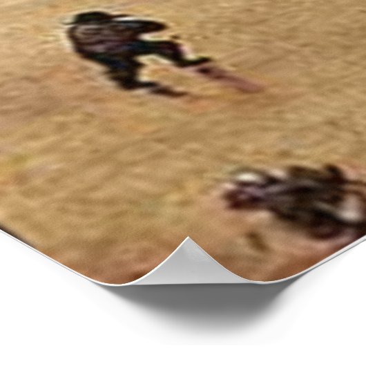 Bruegel het Ouderland - winterlandschap Poster (Hoek)