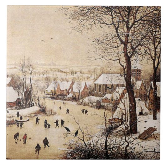 Bruegel het Ouderland - winterlandschap Tegeltje (Voorkant)