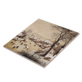 Bruegel het Ouderland - winterlandschap Tegeltje (Zijkant)