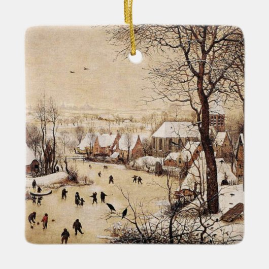 Bruegel the Elder - Winter Landscape, Keramisch Ornament (Voorkant)