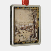 Bruegel the Elder - Winter Landscape Metalen Ornament (Rechts)