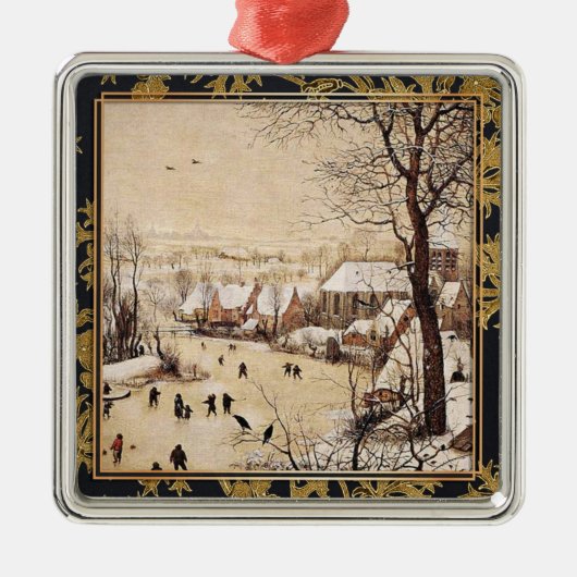 Bruegel the Elder - Winter Landscape Metalen Ornament (Voorkant)