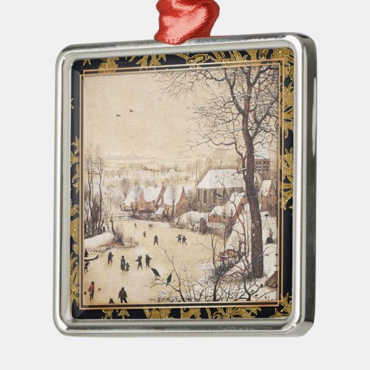 Bruegel the Elder - Winter Landscape Metalen Ornament (Links)