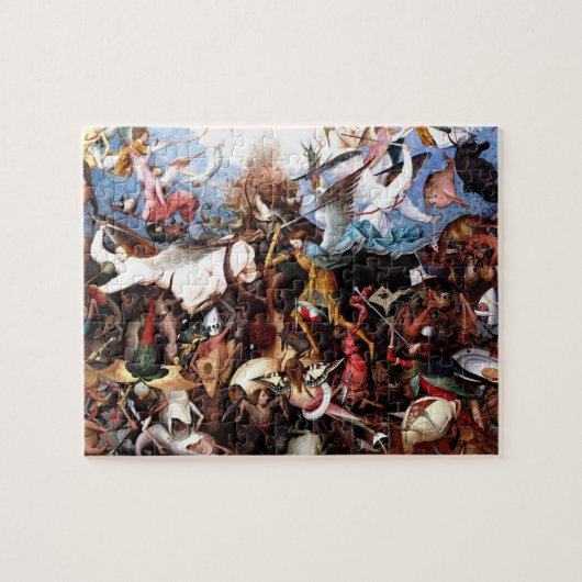 Bruegel's "Herfst van de RebellenAngels" (1562) Legpuzzel (Horizontaal)
