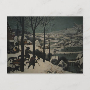 Bruegel's jagers in de sneeuw briefkaart