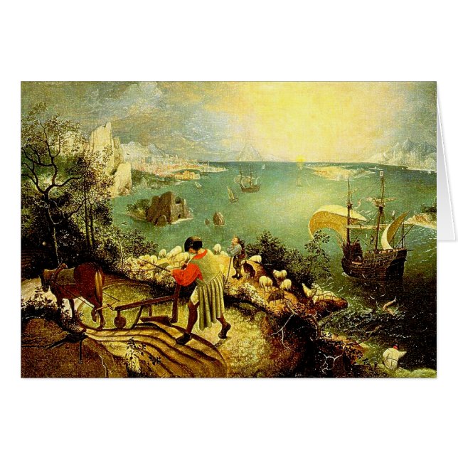 Bruegel's landschap met de Herfst van Icarus - 155 (Voorkant Horizontaal)