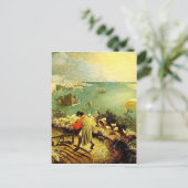 Bruegel's landschap met de Herfst van Icarus - 155 Briefkaart (Staand voorkant)