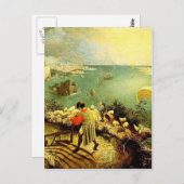 Bruegel's landschap met de Herfst van Icarus - 155 Briefkaart (Voorkant / Achterkant)