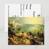 Bruegel's landschap met de Herfst van Icarus - 155 Kaart (Voorkant / Achterkant)
