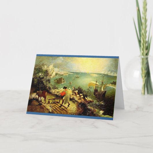 Bruegel's landschap met de Herfst van Icarus - 155 Kaart (Voorkant)