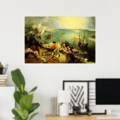 Bruegel's landschap met de Herfst van Icarus - 155 Poster (Thuiskantoor)