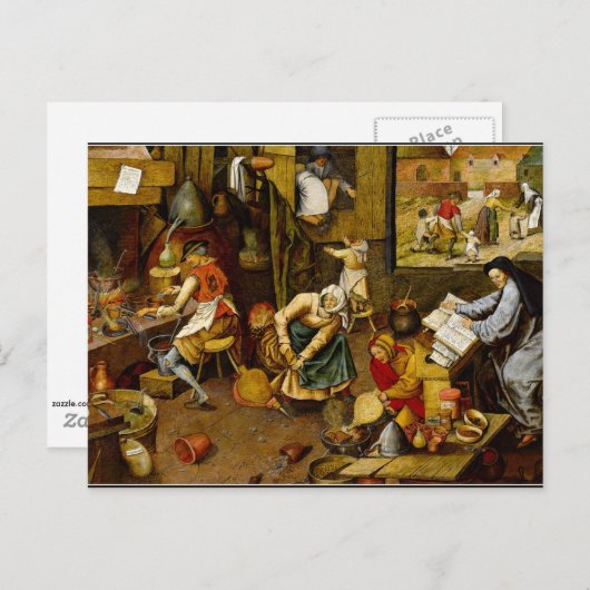 Brueghel the Younger - De Alchemist, mooie kunst Briefkaart (Voorkant / Achterkant)