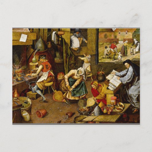 Brueghel the Younger - De Alchemist, mooie kunst Briefkaart (Voorkant)