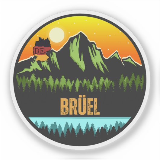 Brüel, Duitsland Sticker (Voorkant)