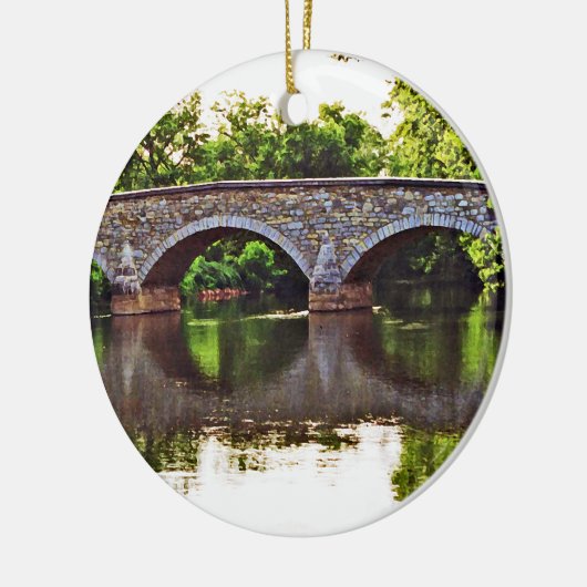 Brug antietam keramisch ornament (Links)