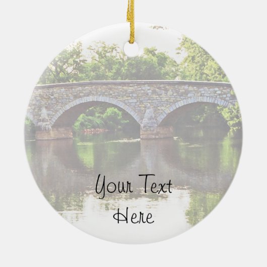 Brug antietam keramisch ornament (Achterkant)