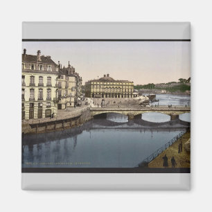 Brug, Bayonne, Pyreneeën, Frankrijk Fotochr Magneet