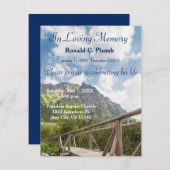 brug | Begrafenis | Herdenkingsdienst Kaart (Voorkant / Achterkant)