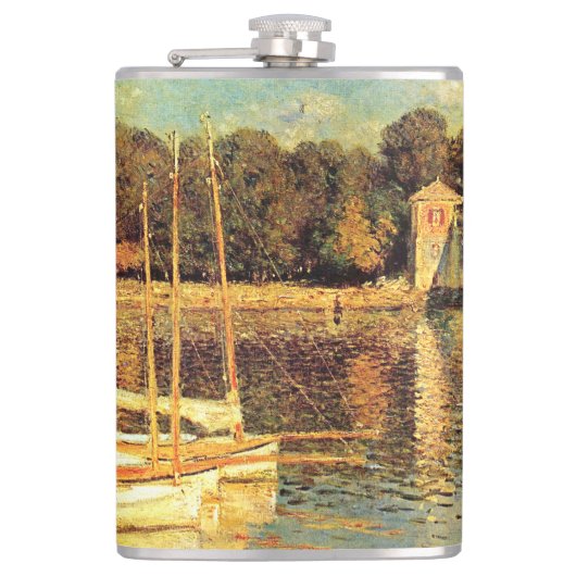 Brug bij Argenteuil Claude Monet Heupfles (Voorkant)