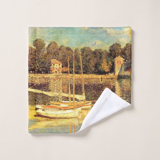 Brug bij Argenteuil Claude Monet Washandje (Wasdoekje)