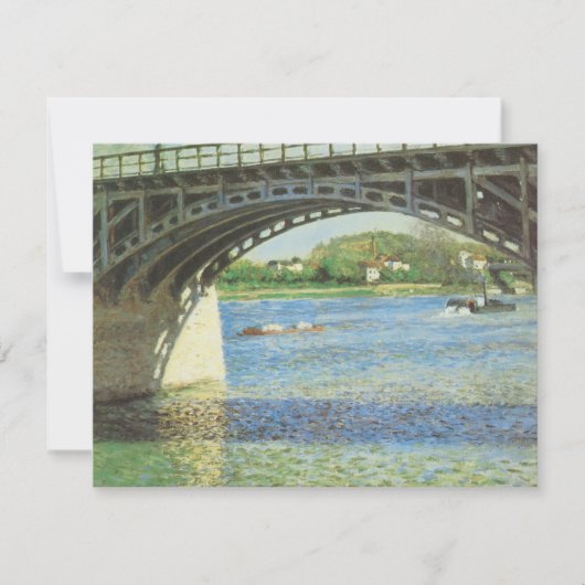 Brug bij Argenteuil door Gustave Caillebotte (Voorkant)