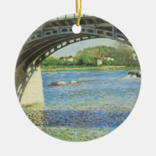 Brug bij Argenteuil door Gustave Caillebotte Keramisch Ornament