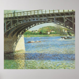 Brug bij Argenteuil door Gustave Caillebotte Poster