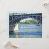 Brug bij Argenteuil Kaart (Voorkant / Achterkant in situ)