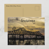 Brug bij Baton Rouge in Louisiana Briefkaart (Voorkant / Achterkant)