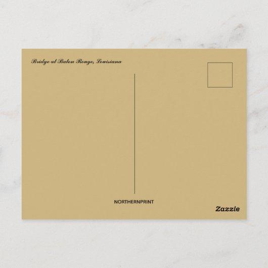 Brug bij Baton Rouge in Louisiana Briefkaart (Achterkant)