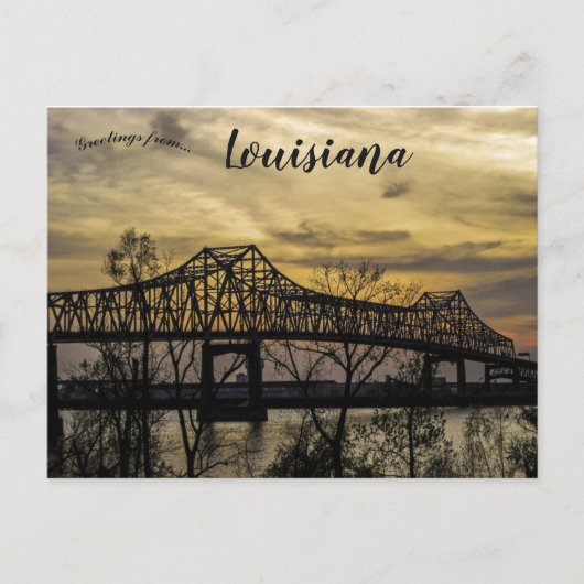 Brug bij Baton Rouge in Louisiana Briefkaart (Voorkant)