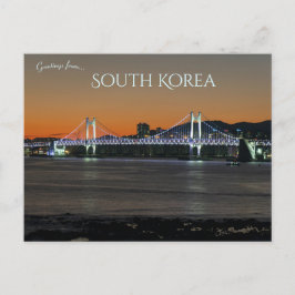 Brug bij Busan Zuid-Korea Briefkaart