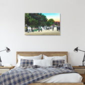 Brug bij El Verano Villa Canvas Afdruk (Insitu (Slaapkamer))