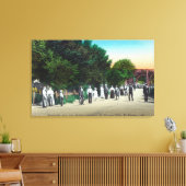 Brug bij El Verano Villa Canvas Afdruk (Insitu (Woonkamer))