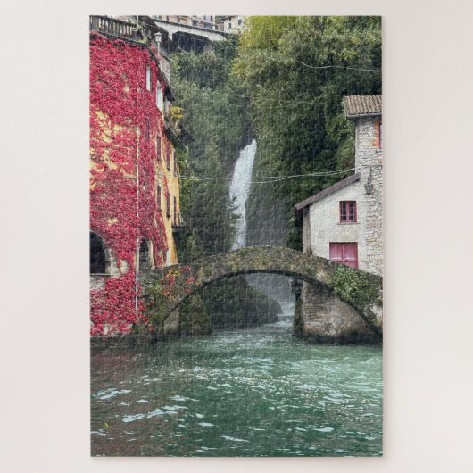 Brug bij het Comomeer Legpuzzel (Verticaal)
