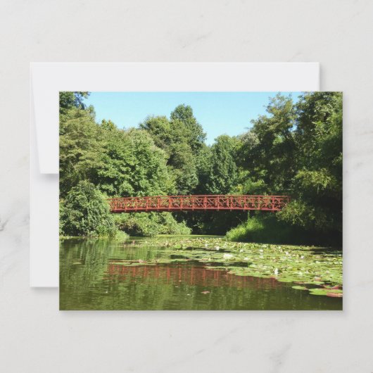 Brug bij het meer van het honderdjarig bestaan in  (Voorkant)
