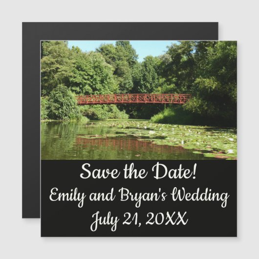 Brug bij het meer van het honderdjarig bestaan in  (Voorkant / Achterkant)