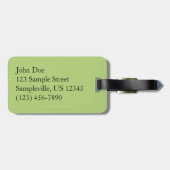 Brug bij het meer van het honderdjarig bestaan in bagagelabel (Achterkant horizontaal)