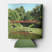 Brug bij het meer van het honderdjarig bestaan in  blikjeskoeler (Voorkant)