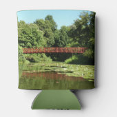 Brug bij het meer van het honderdjarig bestaan in  blikjeskoeler (Achterkant)