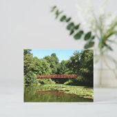 Brug bij het meer van het honderdjarig bestaan in  briefkaart (Staand voorkant)